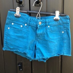 Dark Teal American Eagle Denim Shorts